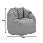 Πολυθρόνα Kerlon pakoworld αδιάβροχο σε μπλε απόχρωση Φ80x65εκ