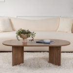 Τραπέζι σαλονιού Tabletod pakoworld σε καρυδί απόχρωση 119x60x40εκ