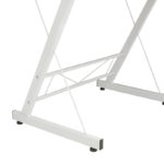 Γραφείο γωνιακό αναστρέψιμο Levi pakoworld-MDF χρώμα oak-λευκό 158x120x73εκ-3