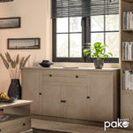 Μπουφές Libby pakoworld φυσικό 160x39.5x83εκ