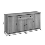 Μπουφές Libby pakoworld φυσικό 160x39.5x83εκ-2