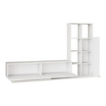 Σύνθετο σαλονιού Damon pakoworld σε λευκή απόχρωση 140x29.5x39.5εκ-2