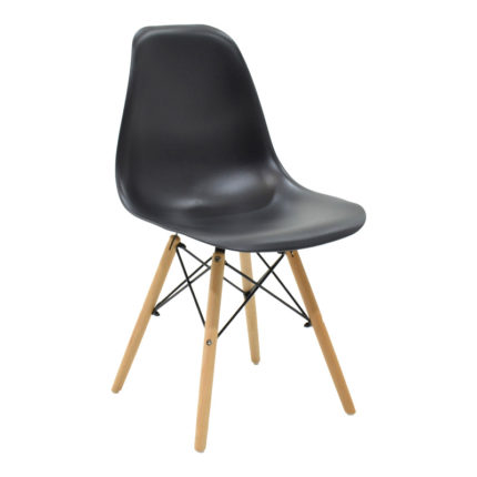 Τραπεζαρία Cuba-Julita pakoworld σετ 5τεμ MDF sonoma-μαύρο-φυσικό 120x70x76εκ