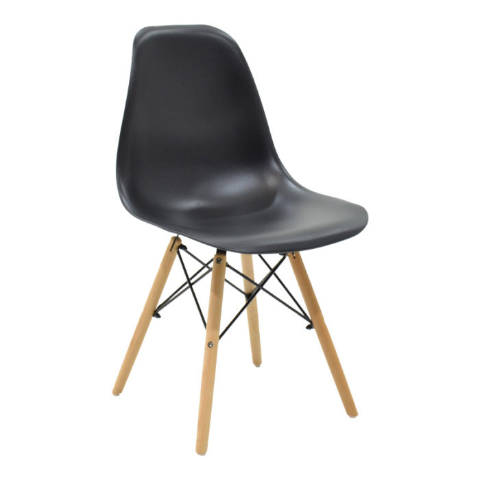 Τραπεζαρία Cuba-Julita pakoworld σετ 5τεμ MDF sonoma-μαύρο-φυσικό 120x70x76εκ