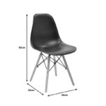 Τραπεζαρία Cuba-Julita pakoworld σετ 5τεμ MDF sonoma-μαύρο-φυσικό 120x70x76εκ-4