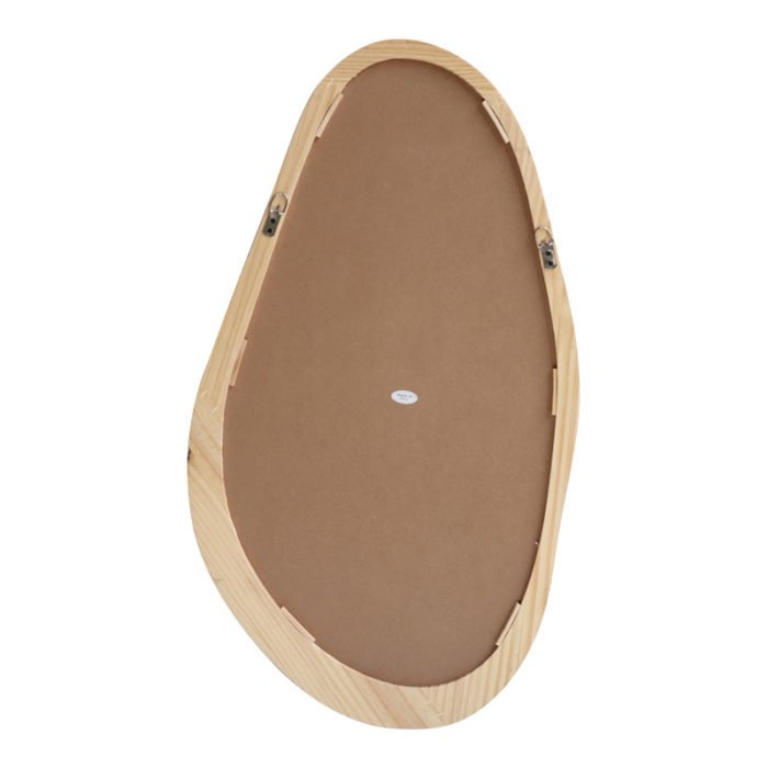 Καθρέπτης οβάλ Baloa pakoworld mdf σε φυσική απόχρωση 44x4x80εκ-2