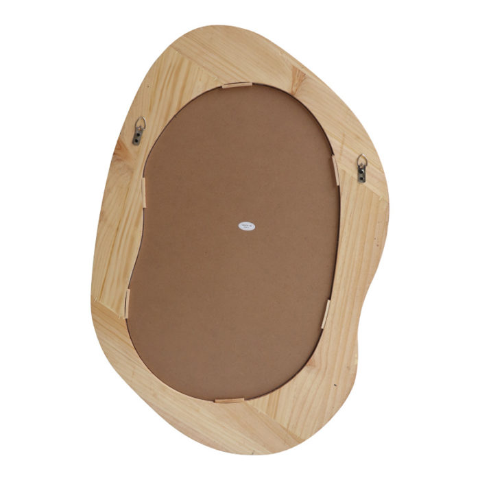 Καθρέπτης οβάλ Enola pakoworld mdf σε φυσική απόχρωση 54x2.5x80εκ-2
