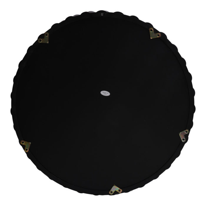 Καθρέπτης Specio pakoworld ξύλο σε μαύρη απόχρωση Φ60x4.5εκ-2