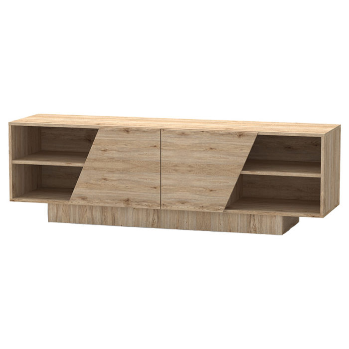 Έπιπλο τηλεόρασης Stevie pakoworld sonoma 160x40x50εκ-2