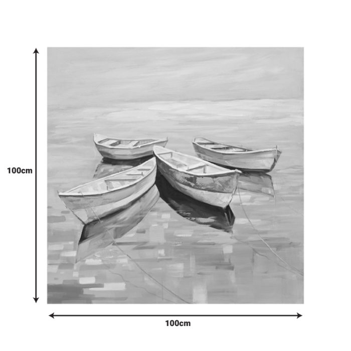 Πίνακας σε καμβά Boatty Inart 100x3x100εκ