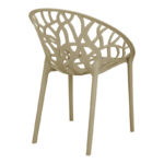 Πολυθρόνα Daren pakoworld pp σε cappuccino απόχρωση 59x60x79