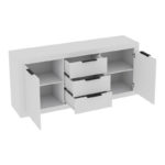 Μπουφές Doha pakoworld σε λευκή απόχρωση 180x45x80.5εκ