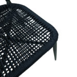 Καρέκλα στοιβαζόμενη Agus pakoworld αλουμίνιο-pe rattan σε μαύρη απόχρωση 55x63x77εκ-3