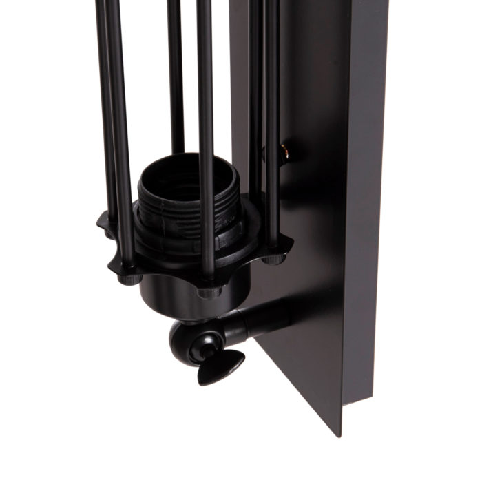 ΑΠΛΙΚΑ ΤΟΙΧΟΥ 2ΦΩΤΗ BEACON HM4463 ΜΕΤΑΛΛΟ ΣΕ ΜΑΥΡΟ 10x10x47Υεκ.-5
