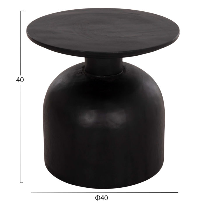 ΒΟΗΘΗΤΙΚΟ ΤΡΑΠΕΖΑΚΙ PUMBE-s HM9892.12 ΞΥΛΟ SUAR--ΜΑΥΡΟ Φ40x40Υεκ-2