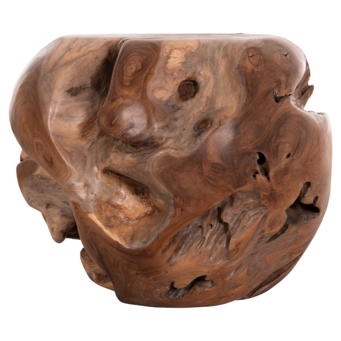 ΒΟΗΘΗΤΙΚΟ ΤΡΑΠΕΖΙ LOGGY HM18295 ΞΥΛΟ TEAK--ΦΥΣΙΚΟ 50x50x50Υεκ.-3