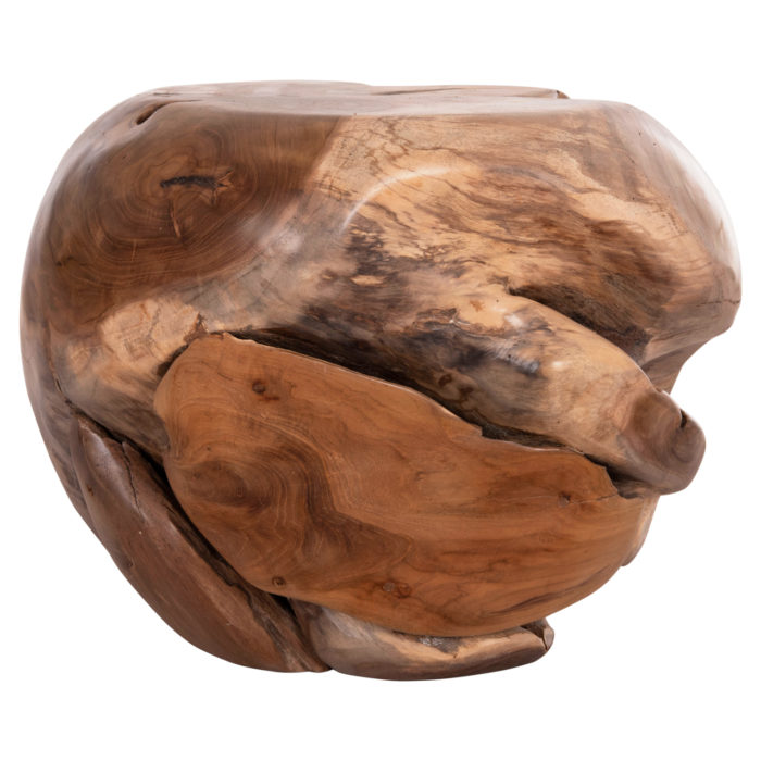 ΒΟΗΘΗΤΙΚΟ ΤΡΑΠΕΖΙ LOGGY HM18295 ΞΥΛΟ TEAK--ΦΥΣΙΚΟ 50x50x50Υεκ.-6