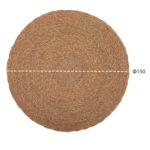 ΧΑΛΙ ΣΤΡΟΓΓΥΛΟ CRATER HM7849 MENDONG GRASS ΣΕ ΦΥΣΙΚΟ ΧΡΩΜΑ Φ150εκ.-2