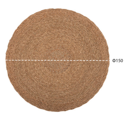 ΧΑΛΙ ΣΤΡΟΓΓΥΛΟ CRATER HM7849 MENDONG GRASS ΣΕ ΦΥΣΙΚΟ ΧΡΩΜΑ Φ150εκ.-2