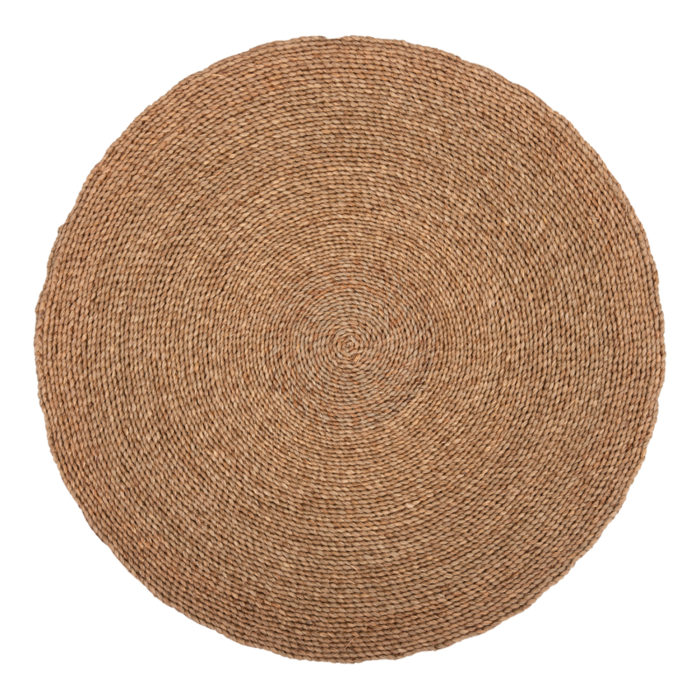 ΧΑΛΙ ΣΤΡΟΓΓΥΛΟ CRATER HM7849 MENDONG GRASS ΣΕ ΦΥΣΙΚΟ ΧΡΩΜΑ Φ150εκ.