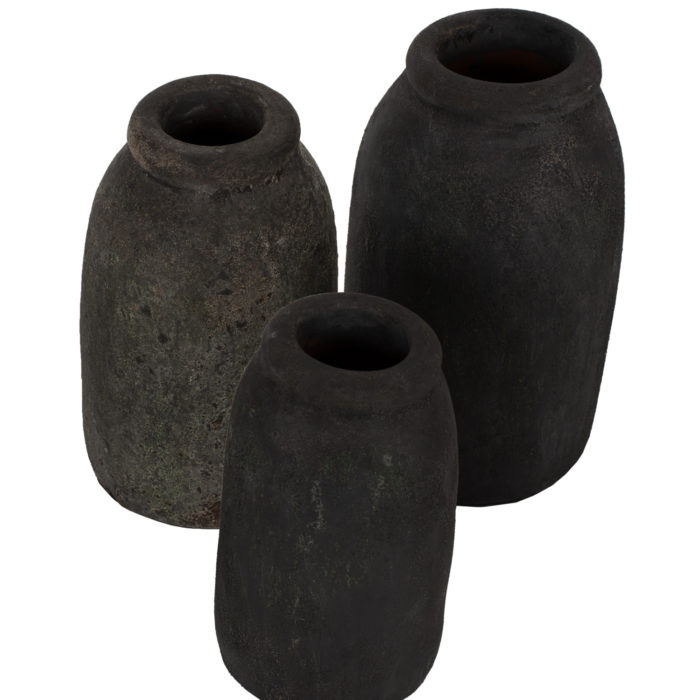 ΔΙΑΚΟΣΜΗΤΙΚA ΒΑΖA ΑΠΟ TERRACOTTA ΑΝΘΡΑΚΙ HM7711-6