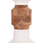 ΔΙΑΚΟΣΜΗΤΙΚΟ ΒΑΖΟ ΔΑΠΕΔΟΥ NEBULA HM4661.02 FIBER CEMENT ΛΕΥΚΟ--ΞΥΛΟ ΤΕΑΚ Φ60x115Υεκ.-4