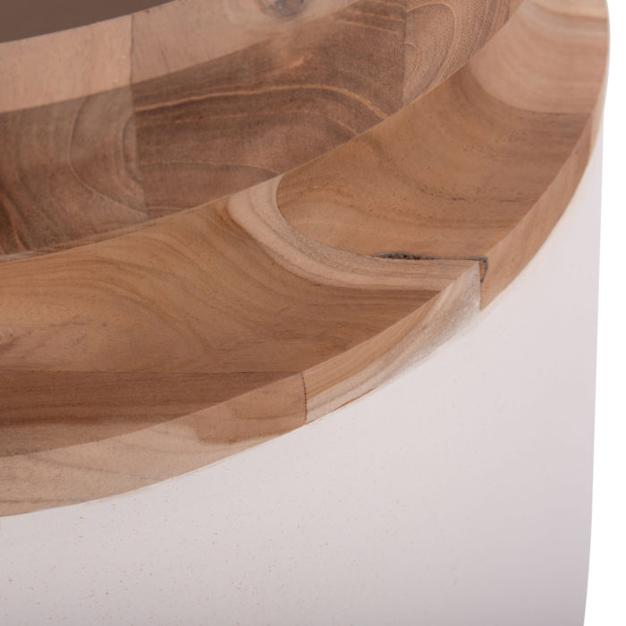 ΔΙΑΚΟΣΜΗΤΙΚΟ ΒΑΖΟ ΔΑΠΕΔΟΥ LINTER HM4662.02L FIBER CEMENT ΛΕΥΚΟ--ΞΥΛΟ ΤΕΑΚ Φ41x47Υεκ.-6