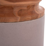 ΔΙΑΚΟΣΜΗΤΙΚΟ ΒΑΖΟ ΔΑΠΕΔΟΥ LINTER HM4662.05L FIBER CEMENT ΓΚΡΙ ΜΑΤ--ΞΥΛΟ ΤΕΑΚ Φ41x47Υεκ-6