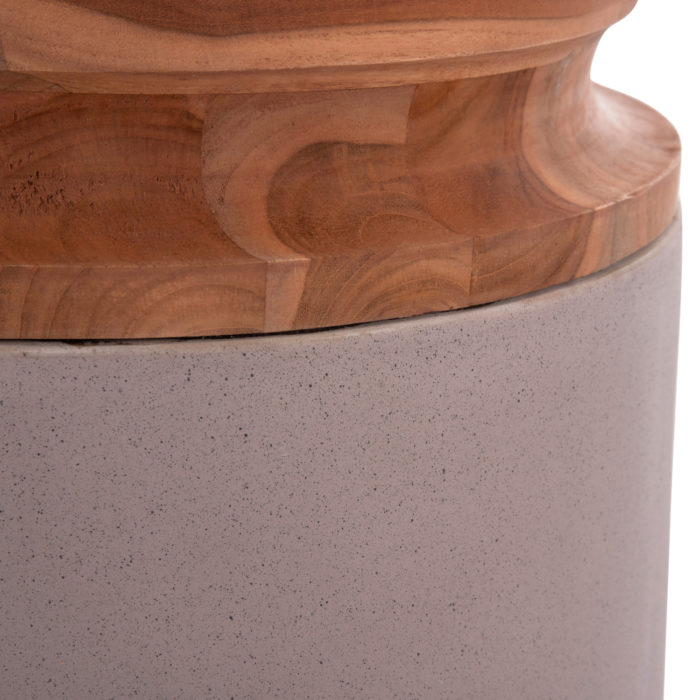 ΔΙΑΚΟΣΜΗΤΙΚΟ ΒΑΖΟ ΔΑΠΕΔΟΥ LINTER HM4662.05L FIBER CEMENT ΓΚΡΙ ΜΑΤ--ΞΥΛΟ ΤΕΑΚ Φ41x47Υεκ-6