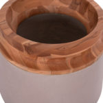 ΔΙΑΚΟΣΜΗΤΙΚΟ ΒΑΖΟ ΔΑΠΕΔΟΥ LINTER HM4662.05L FIBER CEMENT ΓΚΡΙ ΜΑΤ--ΞΥΛΟ ΤΕΑΚ Φ41x47Υεκ-7