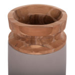 ΔΙΑΚΟΣΜΗΤΙΚΟ ΒΑΖΟ ΔΑΠΕΔΟΥ LINTER HM4662.05S FIBER CEMENT ΓΚΡΙ ΜΑΤ--ΞΥΛΟ ΤΕΑΚ Φ34x60Υεκ-4