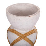 ΔΙΑΚΟΣΜΗΤΙΚΟ ΒΑΖΟ ΔΑΠΕΔΟΥ MAYNARD HM4672.02L FIBER CEMENT ΛΕΥΚΟ--RATTAN Φ32x62.5Υεκ.-4