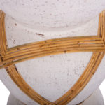 ΔΙΑΚΟΣΜΗΤΙΚΟ ΒΑΖΟ ΔΑΠΕΔΟΥ MAYNARD HM4672.02L FIBER CEMENT ΛΕΥΚΟ--RATTAN Φ32x62.5Υεκ.-7