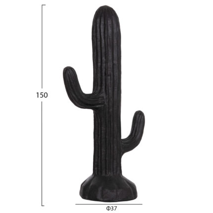 ΔΙΑΚΟΣΜΗΤΙΚΟΣ ΚΑΚΤΟΣ ΔΑΠΕΔΟΥ CACTUS HM4386.01L ΓΥΨΟΣ ΣΕ ΜΑΥΡΟ 63x37x150Υεκ.-2