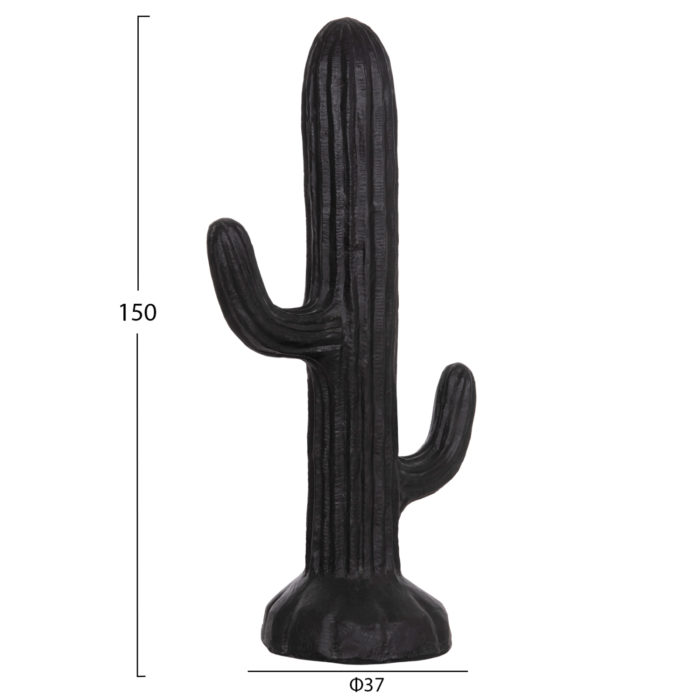 ΔΙΑΚΟΣΜΗΤΙΚΟΣ ΚΑΚΤΟΣ ΔΑΠΕΔΟΥ CACTUS HM4386.01L ΓΥΨΟΣ ΣΕ ΜΑΥΡΟ 63x37x150Υεκ.-2