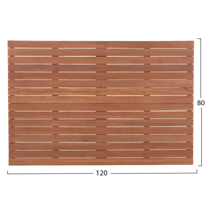 ΕΠΙΦΑΝΕΙΑ ΤΡΑΠΕΖΙΟΥ ΟΡΘΟΓΩΝΙΑ HM18138 ΞΥΛΟ TEAK--ΦΥΣΙΚΟ 120x80x4(πάχος)εκ.-2