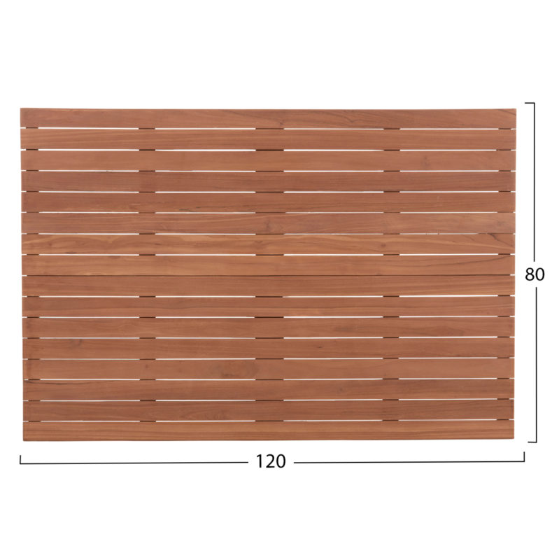 ΕΠΙΦΑΝΕΙΑ ΤΡΑΠΕΖΙΟΥ ΟΡΘΟΓΩΝΙΑ HM18138 ΞΥΛΟ TEAK--ΦΥΣΙΚΟ 120x80x4(πάχος)εκ.-2