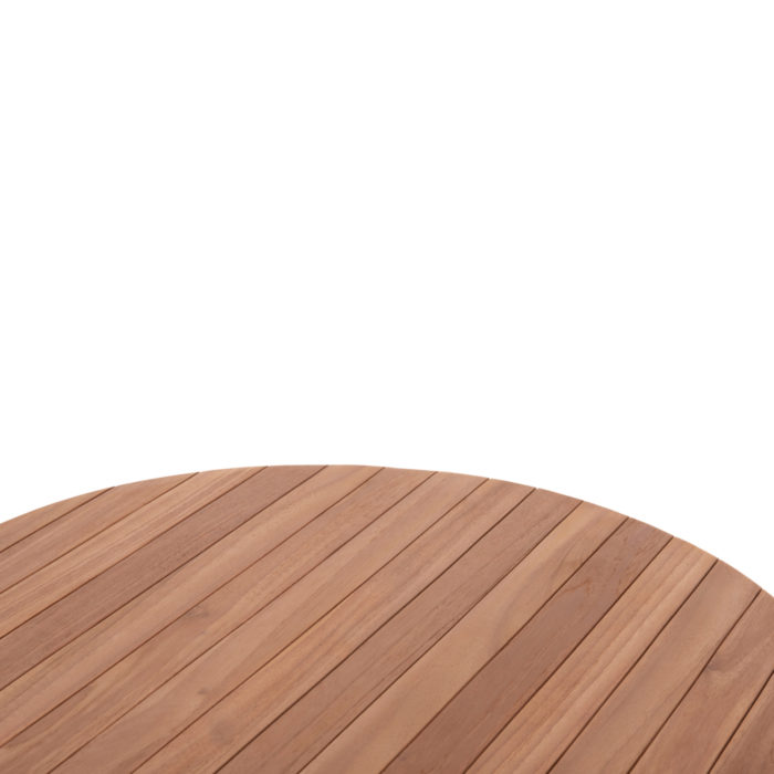 ΕΠΙΦΑΝΕΙΑ ΤΡΑΠΕΖΙΟΥ ΣΤΡΟΓΓΥΛΗ HM18134 ΞΥΛΟ TEAK--ΦΥΣΙΚΟ Φ80x4(πάχος)εκ.-5