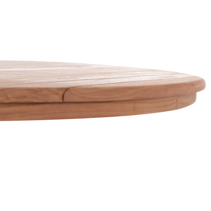 ΕΠΙΦΑΝΕΙΑ ΤΡΑΠΕΖΙΟΥ ΣΤΡΟΓΓΥΛΗ HM18134 ΞΥΛΟ TEAK--ΦΥΣΙΚΟ Φ80x4(πάχος)εκ.-6
