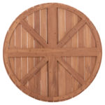 ΕΠΙΦΑΝΕΙΑ ΤΡΑΠΕΖΙΟΥ ΣΤΡΟΓΓΥΛΗ HM18134 ΞΥΛΟ TEAK--ΦΥΣΙΚΟ Φ80x4(πάχος)εκ.-7