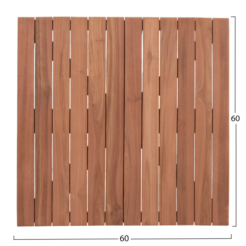 ΕΠΙΦΑΝΕΙΑ ΤΡΑΠΕΖΙΟΥ ΤΕΤΡΑΓΩΝΗ HM18135 ΞΥΛΟ TEAK--ΦΥΣΙΚΟ 60x60x4(πάχος)εκ.-2