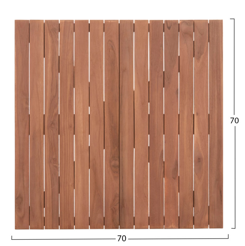 ΕΠΙΦΑΝΕΙΑ ΤΡΑΠΕΖΙΟΥ ΤΕΤΡΑΓΩΝΗ HM18136 ΞΥΛΟ TEAK--ΦΥΣΙΚΟ 70x70x4(πάχος)εκ.-2