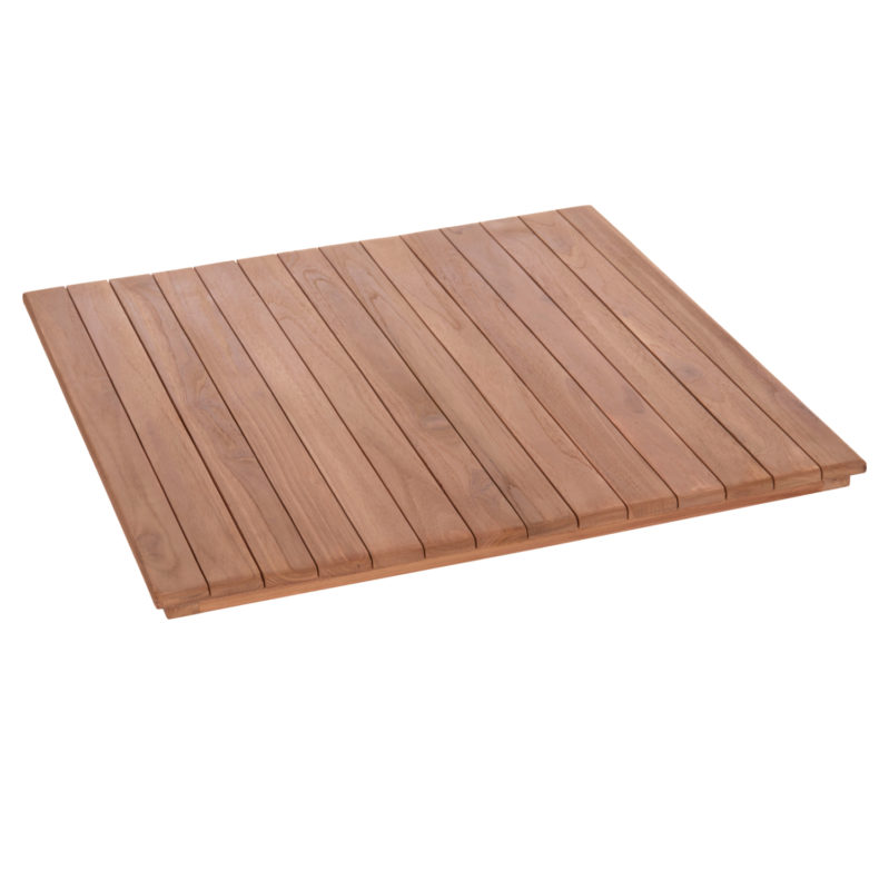 ΕΠΙΦΑΝΕΙΑ ΤΡΑΠΕΖΙΟΥ ΤΕΤΡΑΓΩΝΗ HM18136 ΞΥΛΟ TEAK--ΦΥΣΙΚΟ 70x70x4(πάχος)εκ.