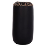 ΕΠΙΤΡΑΠΕΖΙΟ ΔΙΑΚΟΣΜΗΤΙΚΟ ΒΑΖΟ LENNOX HM4675.01S TΕΡΑΚΟΤΑ ΣΕ ΜΑΥΡΟ--Φ18x33Υεκ.-3