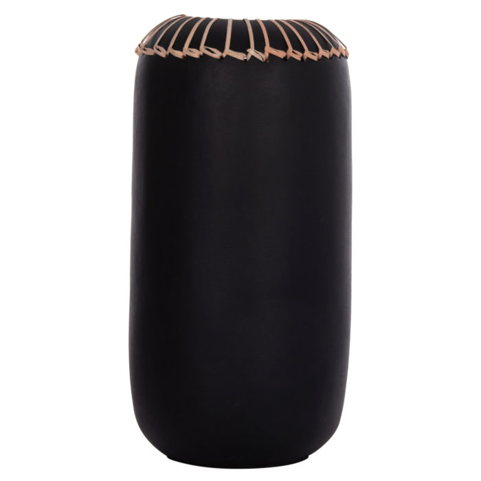 ΕΠΙΤΡΑΠΕΖΙΟ ΔΙΑΚΟΣΜΗΤΙΚΟ ΒΑΖΟ LENNOX HM4675.01S TΕΡΑΚΟΤΑ ΣΕ ΜΑΥΡΟ--Φ18x33Υεκ.-3