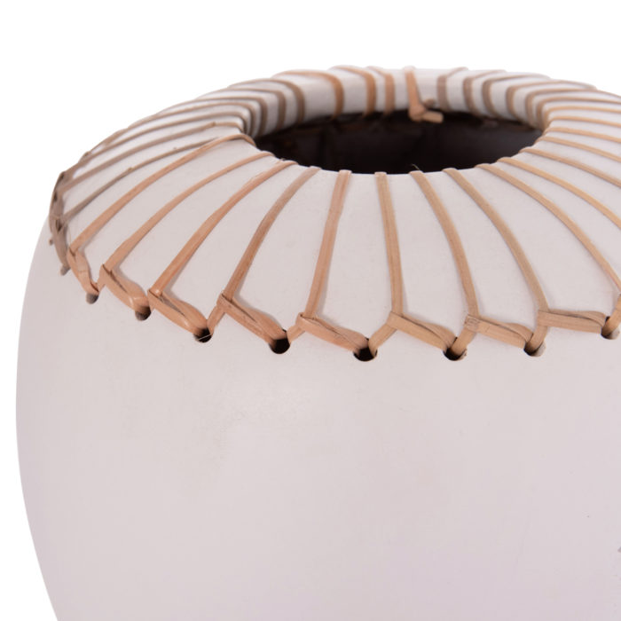 ΕΠΙΤΡΑΠΕΖΙΟ ΔΙΑΚΟΣΜΗΤΙΚΟ ΒΑΖΟ LENNOX HM4675.02L TΕΡΑΚΟΤΑ ΣΕ ΛΕΥΚΟ--Φ22x20Υεκ.-5