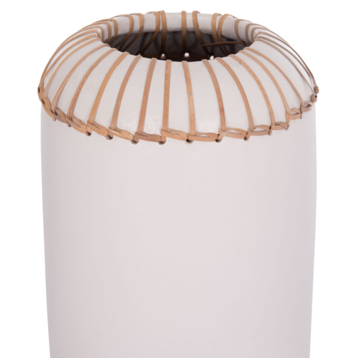 ΕΠΙΤΡΑΠΕΖΙΟ ΔΙΑΚΟΣΜΗΤΙΚΟ ΒΑΖΟ LENNOX HM4675.02S TΕΡΑΚΟΤΑ ΣΕ ΛΕΥΚΟ--Φ18x33Υεκ.-4