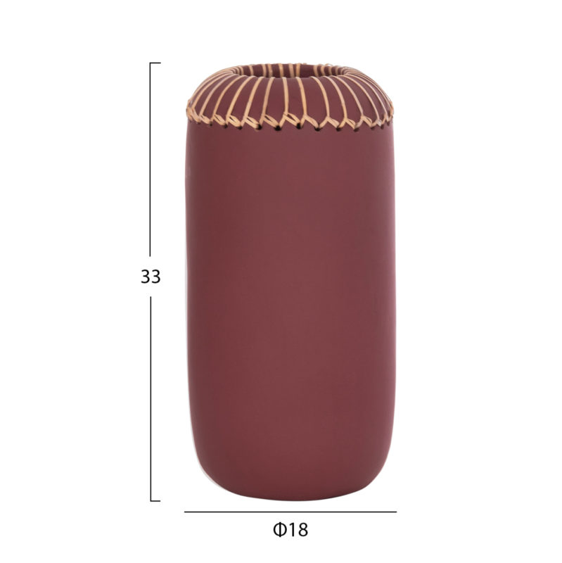 ΕΠΙΤΡΑΠΕΖΙΟ ΔΙΑΚΟΣΜΗΤΙΚΟ ΒΑΖΟ LENNOX HM4675.06S TΕΡΑΚΟΤΑ ΣΕ ΒΥΣΣΙΝΙ--Φ18x33Υεκ.-2