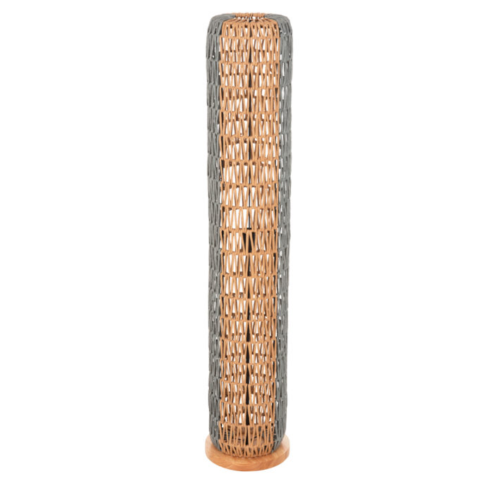 ΦΩΤΙΣΤΙΚΟ ΔΑΠΕΔΟΥ HM4356 ΜΕΤΑΛΛΟ-PAPER ROPE ΣΕ ΜΠΕΖ-ΦΥΣΤΙΚΙ Φ23X123Υεκ.-3