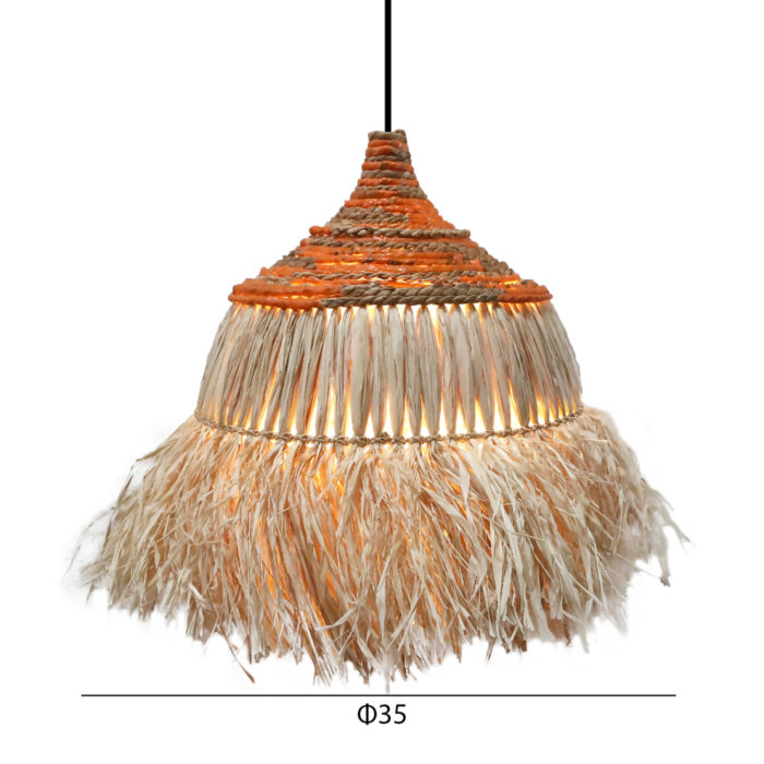ΦΩΤΙΣΤΙΚΟ ΟΡΟΦΗΣ SIFO HM4714 ΚΑΠΕΛΟ ΙΝΕΣ SISAL & ΜΠΑΝΑΝΑΣ-ΦΥΣΙΚΟ & MIX Φ35x45Υεκ.-2